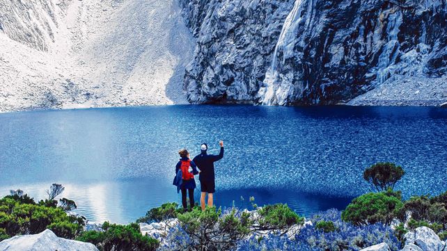 Cerca del cielo. La Laguna 69 está ubicada a 4.600 metros sobre el nivel del mar en la provincia de Yungay