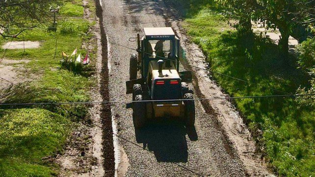 Se ejecutaron 2.600 metros de mejorado pétreo en un semana