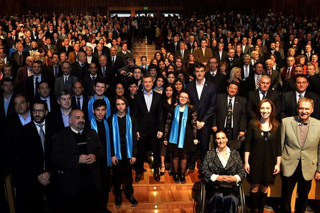 Compromiso. En el Centro Cultural Kirchner el presidente lanzó el programa Compromiso por la educación.