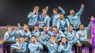El paranaense Bautista Lescano, campeón con Los Pumas 7 en los Juegos Panamericanos Junior.