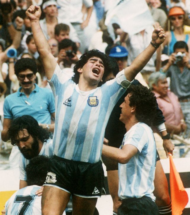 Maradona y un festejo histórico