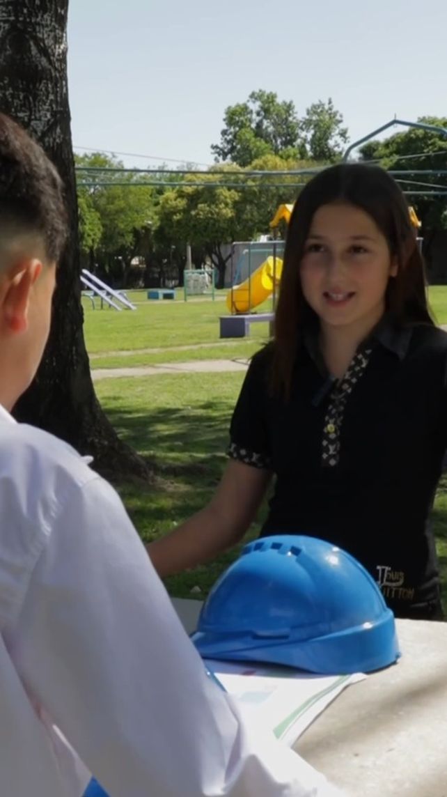 Pequeños ingenieros presentaron el plan de mejoras de espacios públicos de Granadero Baigorria