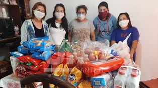Jugadores de Unión donaron alimentos para una olla popular en La Guardia