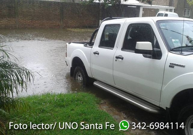 Nestor Salinas compartió la foto del frente de su casa en barrio Guadalupe