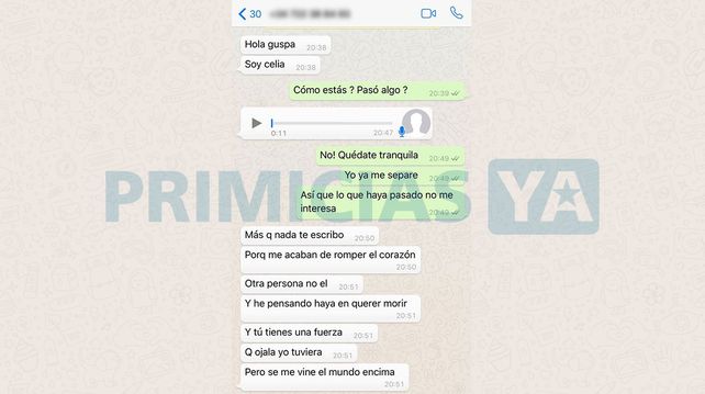 El chat que da indicios sobre el motivo por el que se suicidó Celia Fuentes