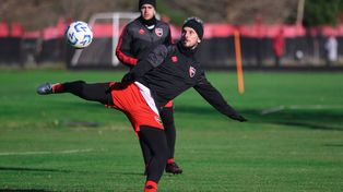 Darío Benedetto, el refuerzo estrella de Newells. El lunes, a México con todo el plantel, pero antes nuevos goles en amistosos