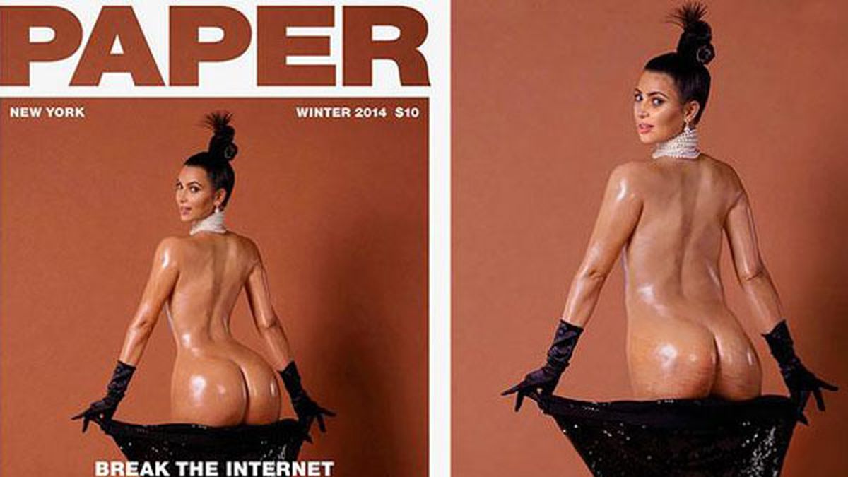 Difunden la foto de Kim Kardashian desnuda y sin photoshop