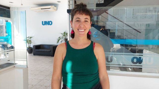 La cantante en la redacción de UNO