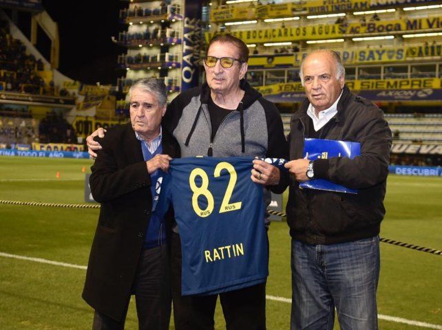 El Rata fue homenajeado en la Bombonera en 2019.