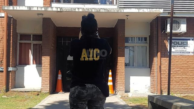 El operativo en la Comisaría 12 de Santo Tomé.&nbsp;