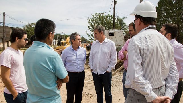 Recorrida. El ministro de Infraestructura y Transporte