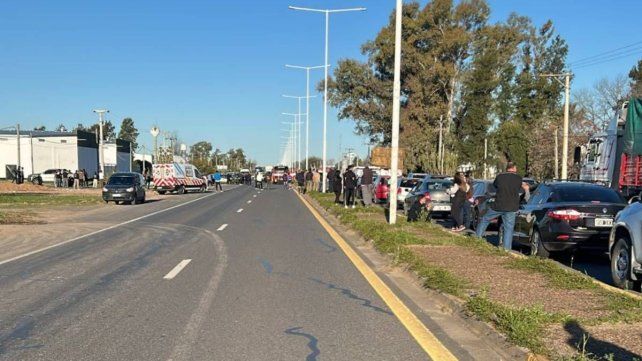 Un fuerte choque sobre Autovía 19