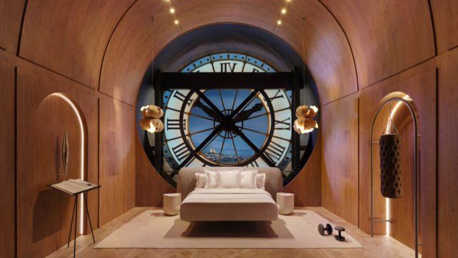Un dormitorio con vistas al Sena