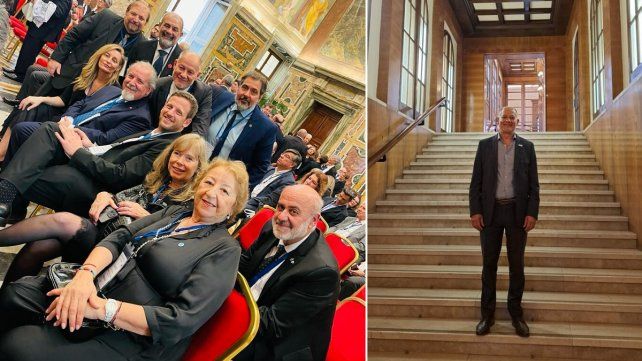 El rector de la UNER estuvo con el Papa: qué libro le regaló