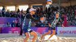 Nicolás y Tomás Capogrosso se lucieron en el debut del voleibol de playa de los Juegos Suramericanos, con un gran marco de público.