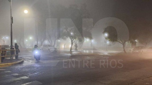 Densa niebla cubre nuevamente el territorio entrerriano