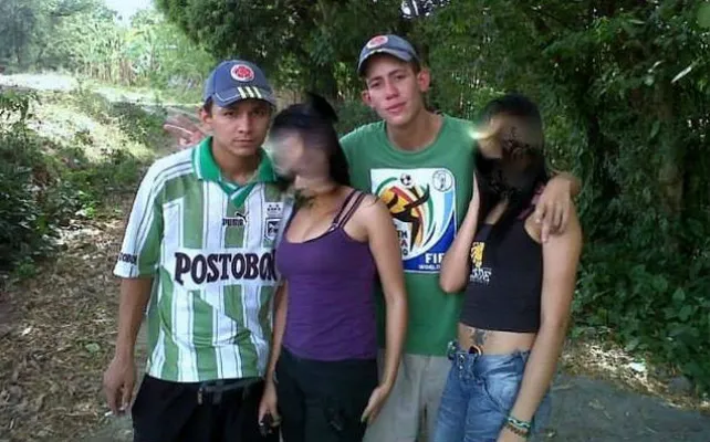 El colombiano Johan Ramírez Patiño (a la izquierda) y la víctima