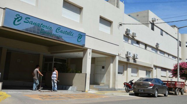 El sanatorio Castelli, donde estaba internado el paciente hasta que recibió el alta voluntaria.