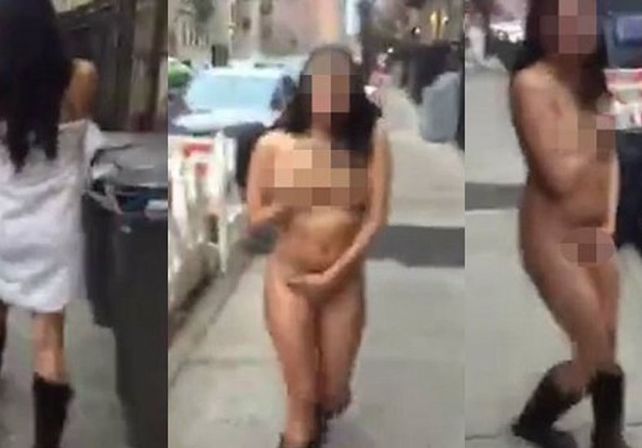 Un hombre obligó a su novia a desnudarse en la calle porque lo engañó