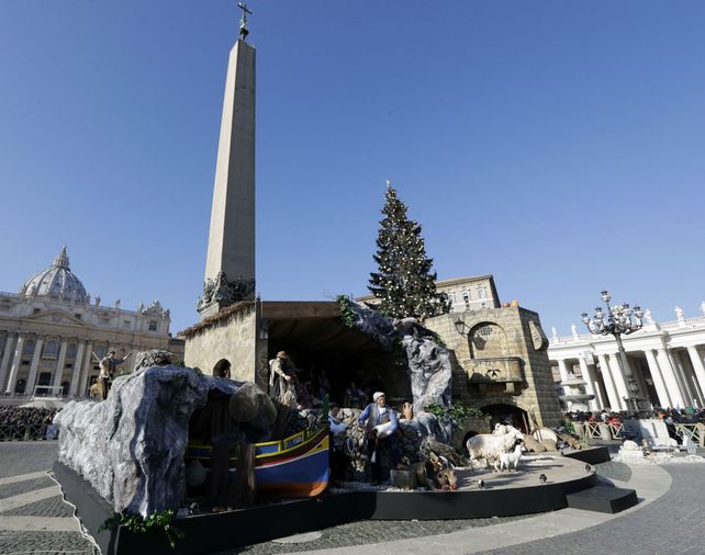 Ícono. La recreación del Nacimiento mide 17 metros de largo.