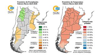SMN: Pronóstico Climático Trimestral más cálido y más seco