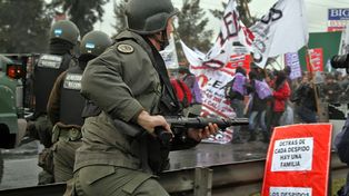 Gendarmería reprimió a trabajadores que protestaban en la Panamericana