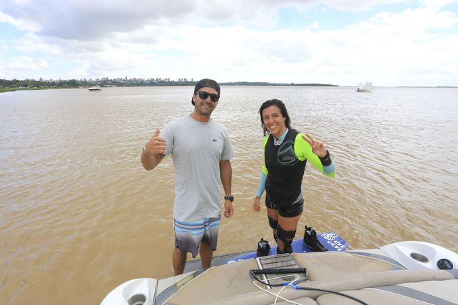 Renato Buscema y Vicky de Armas antes de salir a un nuevo entrenamiento.&nbsp;