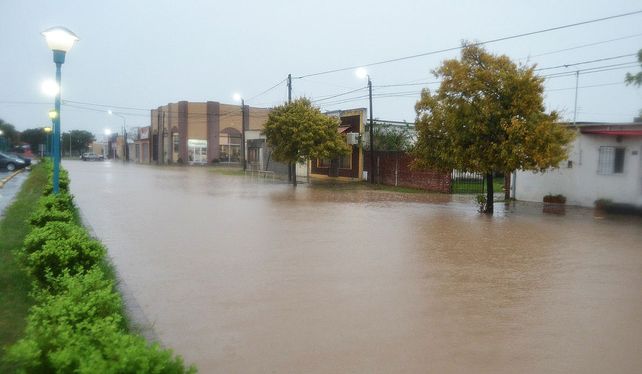 Calles inundadas en Gualeguay