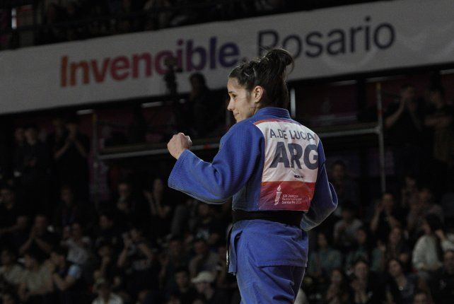 La rosarina Agustina De Lucía se quedó con la medalla plateada en judo en los Juegos Suramericanos.