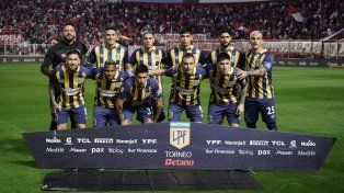 Arriba: Jorge Broun, Mauricio Martínez, Agustín Sández, Juan Giménez, Facundo Mallo y Enzo Copetti. Abajo: Jonatan Gómez, Jaminton Campaz, Emanuel Coronel, Marco Ruben y Franco Ibarra.