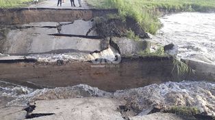 Dos productores rurales fueron imputados por el derrumbe de la ruta 1
