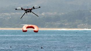 Adaptaron un dron que cambiará las reglas de salvataje en el mar