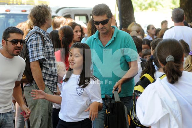 Con ilusión y felicidad, los chicos regresaron esta mañana a la escuela
