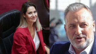 Los senadores Carolina Losada y Marcelo Lewandowski.
