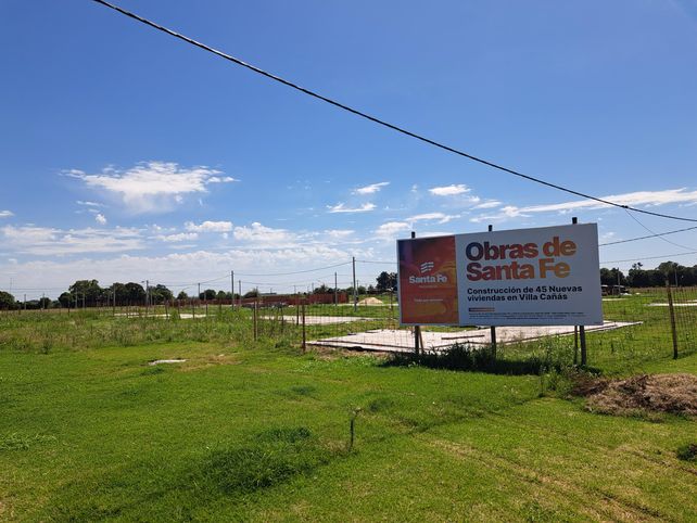 Avanzan las obras de un plan de viviendas en Villa Cañás