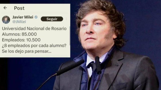 Javier Milei hizo un posteo con un error matemático y lo condenaron en las redes