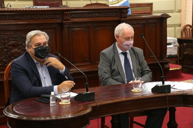 Pablo Farías (presidente de la Cámara baja) y Rubén Weder.
