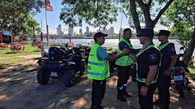 Binomios policiales y GSI: cómo es el operativo de seguridad en playas y balnearios de Santa Fe para el verano