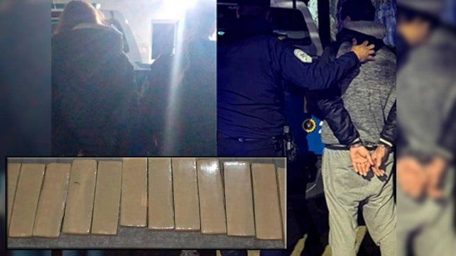 Una pareja fue arrestada con más de nueve kilos de marihuana en Paraná