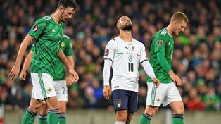 Italia no pudo con Irlanda del Norte y buscará su lugar en el Mundial por los playoffs
