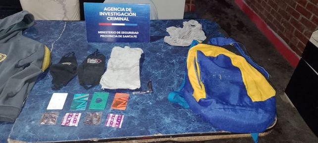 milementos secuestrados a la banda urbana