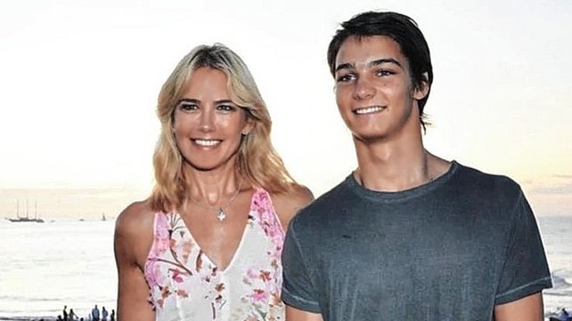 Valeria Mazza y su hijo Tiziano Gravier