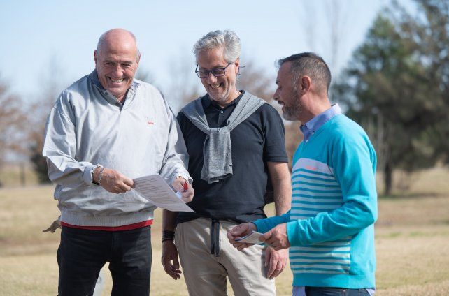 José Luis Biga, Adrián Abbud y Mauricio Paduán