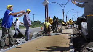 Avanzan a buen ritmo las obras de mejoramiento de avenida Peñaloza