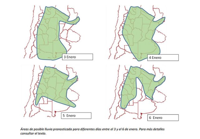 Se esperan nuevas lluvias sobre las zonas inundadas