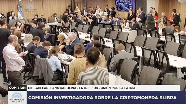 La Comisión Investigadora sobre la Criptomoneda $LIBRA se empantanó a poco de iniciarse la reunión.
