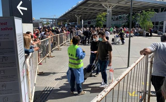 EZEIZA. Sector del aeropuerto donde se detectaron los contagiados.