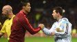 Cristiano Ronaldo acompañó a Messi tras la muerte de su padre: Mucha fuerza