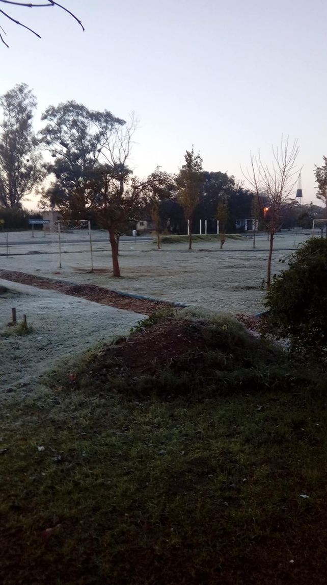 Una intensa helada otoñal sorprendió a los santafesinos
