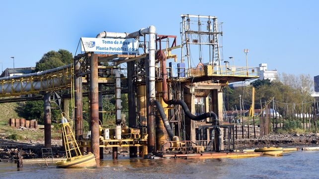 La planta potabilizadora de Arroyito ha incorporado más bombas de captación.&nbsp;